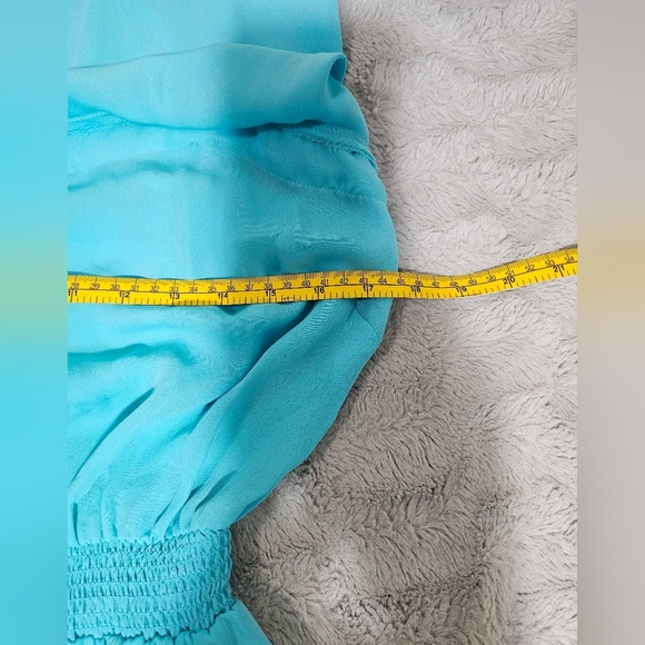 Bebe Turquoise Blue Cami Romper Small - Picture 8 of 10